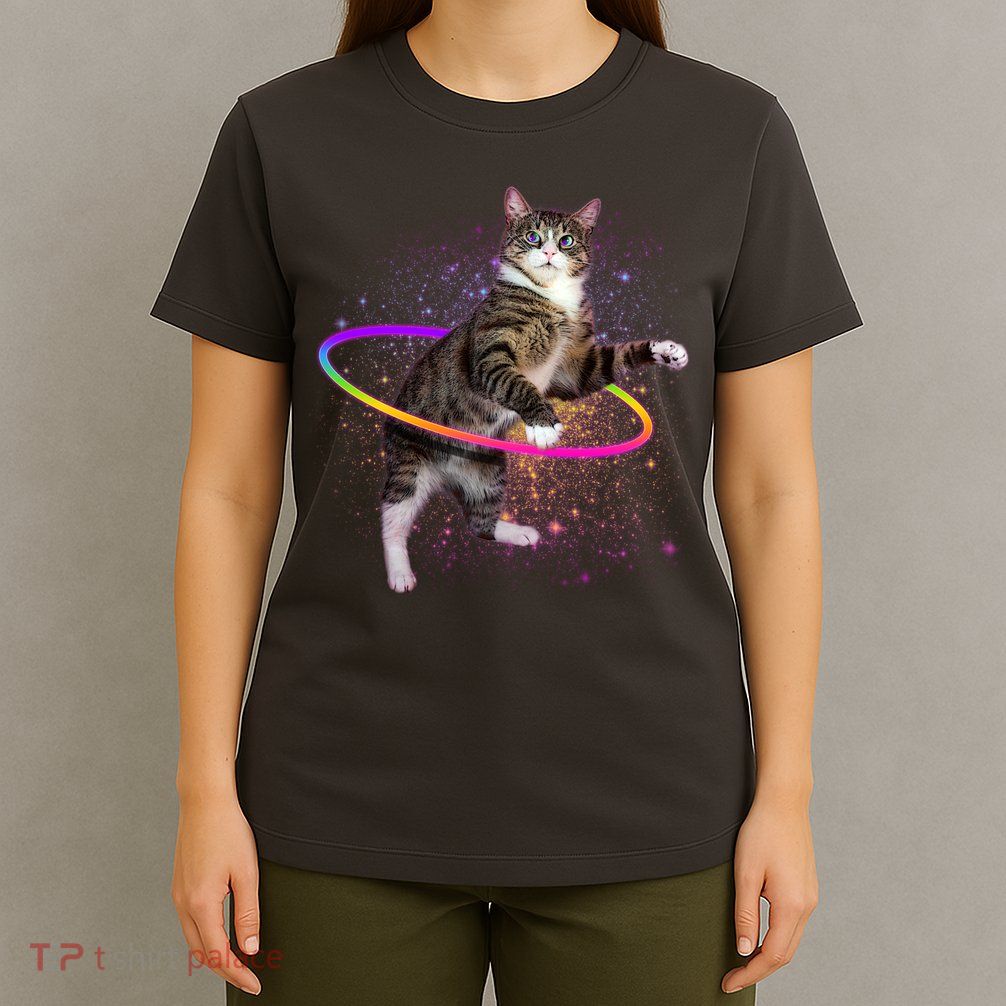 Hula Hoop Galaxy Cat T-Shirt