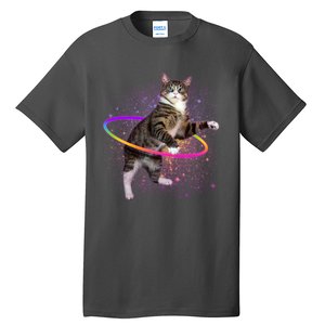 Hula Hoop Galaxy Cat Tall T-Shirt