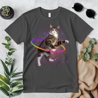 Hula Hoop Galaxy Cat Premium T-Shirt