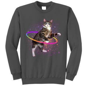 Hula Hoop Galaxy Cat Tall Sweatshirt