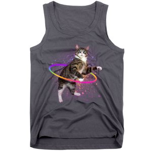 Hula Hoop Galaxy Cat Tank Top