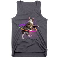 Hula Hoop Galaxy Cat Tank Top