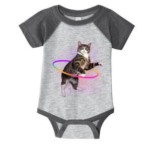 Hula Hoop Galaxy Cat Infant Baby Jersey Bodysuit