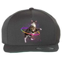 Hula Hoop Galaxy Cat Wool Snapback Cap