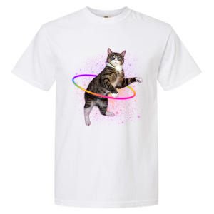 Hula Hoop Galaxy Cat Garment-Dyed Heavyweight T-Shirt