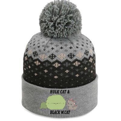 Hulk Cat Black W. Cat The Baniff Cuffed Pom Beanie