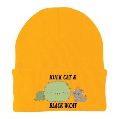 Hulk Cat Black W. Cat Knit Cap Winter Beanie