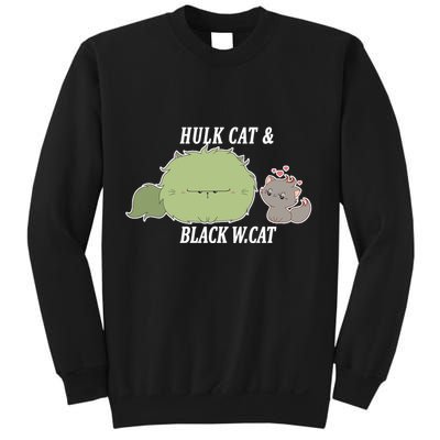 Hulk Cat Black W. Cat Sweatshirt