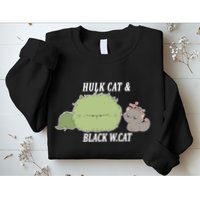 Hulk Cat Black W. Cat Sweatshirt