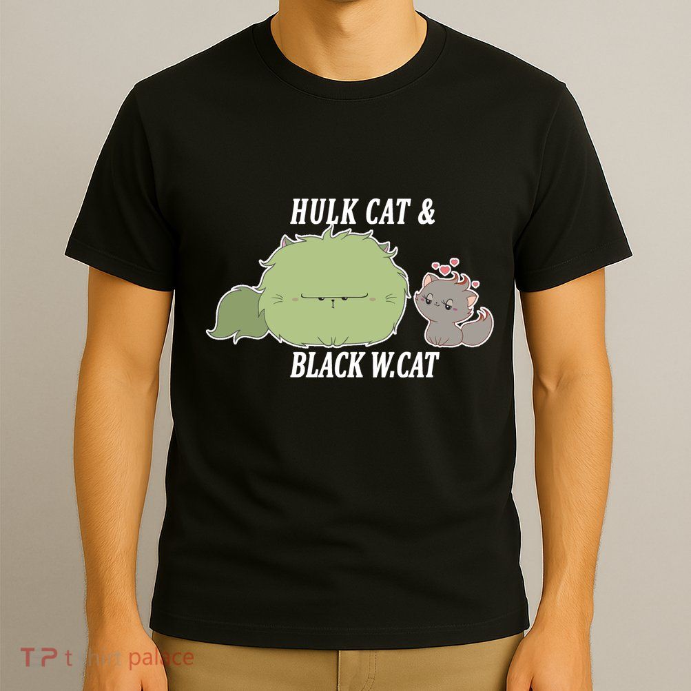 Hulk Cat Black W. Cat T-Shirt
