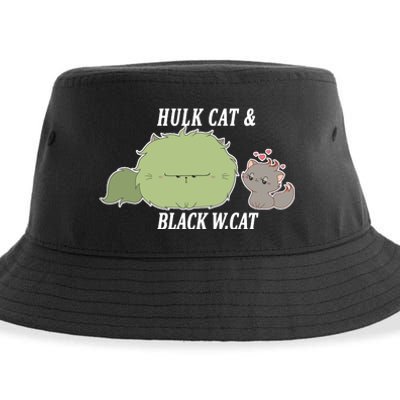 Hulk Cat Black W. Cat Sustainable Bucket Hat