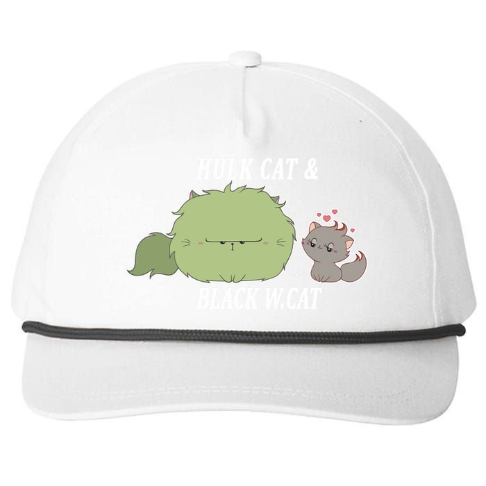 Hulk Cat Black W. Cat Snapback Five-Panel Rope Hat