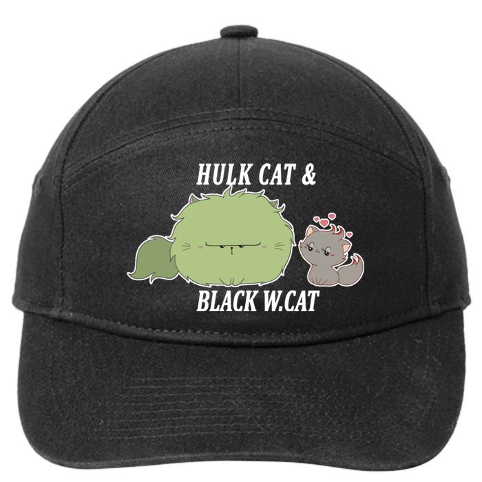 Hulk Cat Black W. Cat 7-Panel Snapback Hat