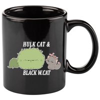 Hulk Cat Black W. Cat 11oz C Handle Ceramic Mug