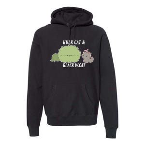 Hulk Cat Black W. Cat Premium Hoodie