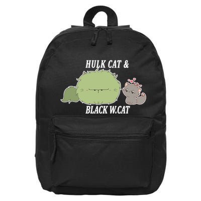 Hulk Cat Black W. Cat 16 in Basic Backpack