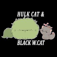 Hulk Cat Black W. Cat 16 in Basic Backpack