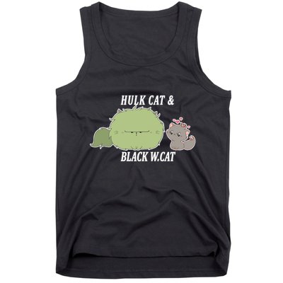 Hulk Cat Black W. Cat Tank Top