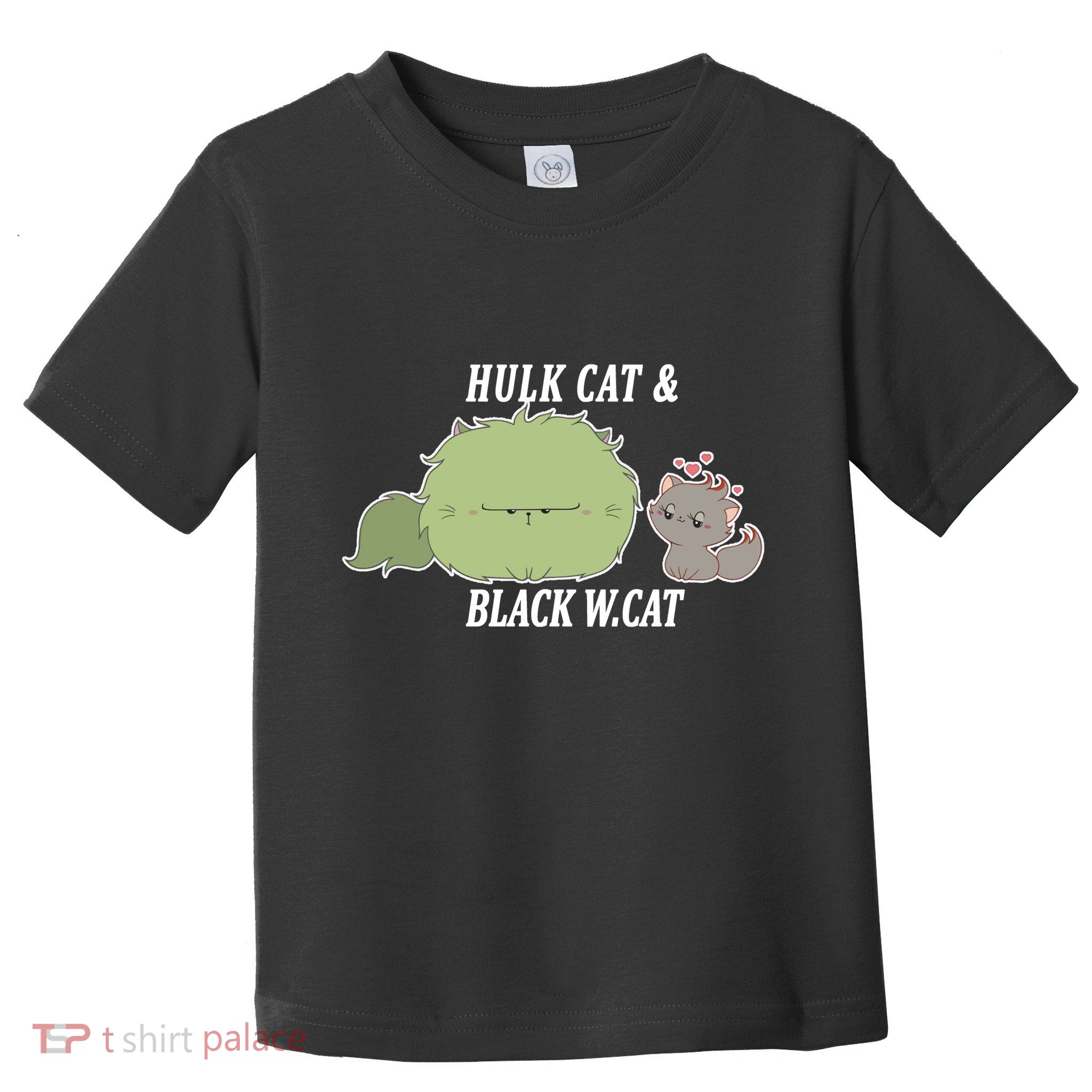 Hulk Cat Black W. Cat Toddler T-Shirt