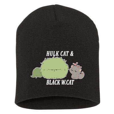 Hulk Cat Black W. Cat Short Acrylic Beanie
