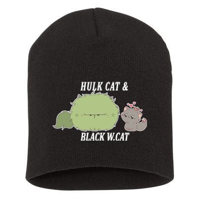 Hulk Cat Black W. Cat Short Acrylic Beanie