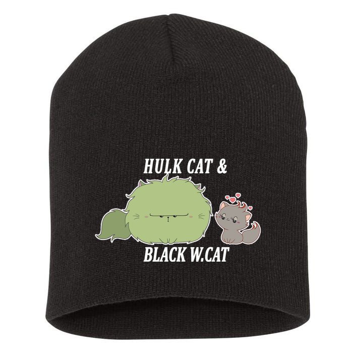 Hulk Cat Black W. Cat Short Acrylic Beanie