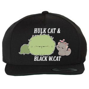 Hulk Cat Black W. Cat Wool Snapback Cap