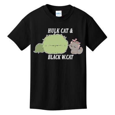 Hulk Cat Black W. Cat Kids T-Shirt