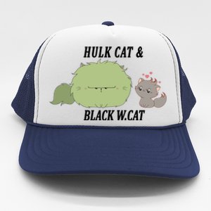 Hulk Cat Black W. Cat Trucker Hat