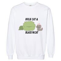 Hulk Cat Black W. Cat Garment-Dyed Sweatshirt