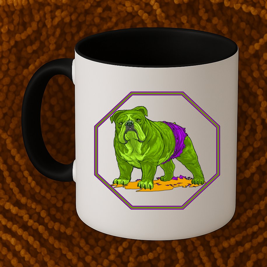 Hulk Green Dog Mug