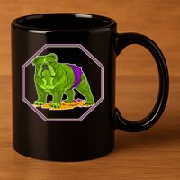 Hulk Green Dog 11oz C Handle Ceramic Mug
