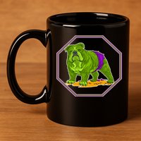 Hulk Green Dog 11oz C Handle Ceramic Mug