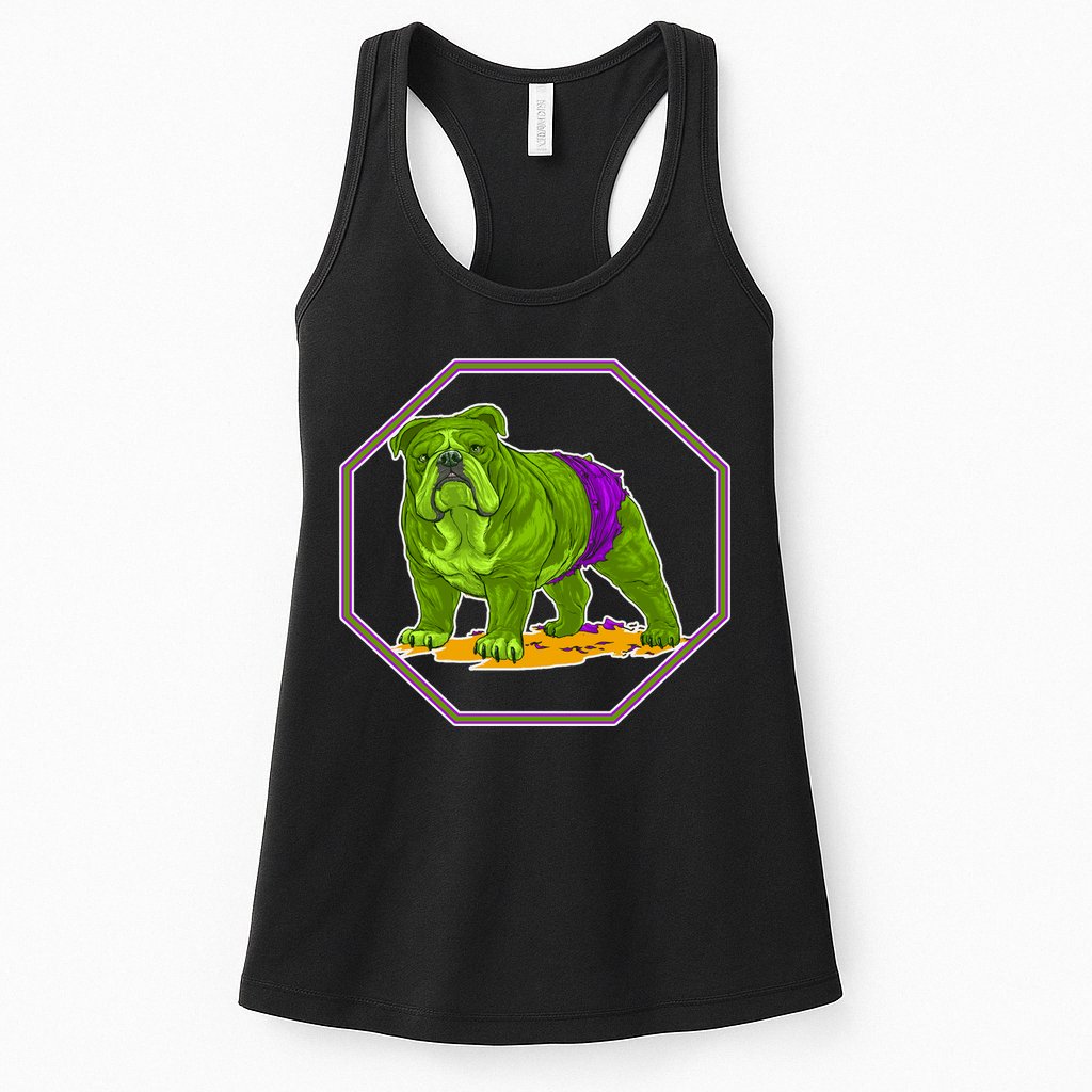 Hulk Green Dog Womens Tank Top