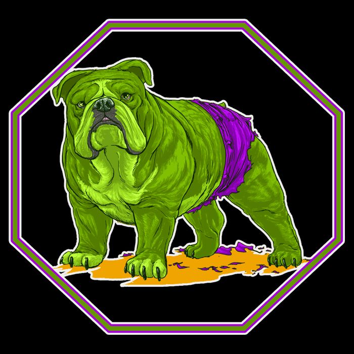 Hulk Green Dog Visor