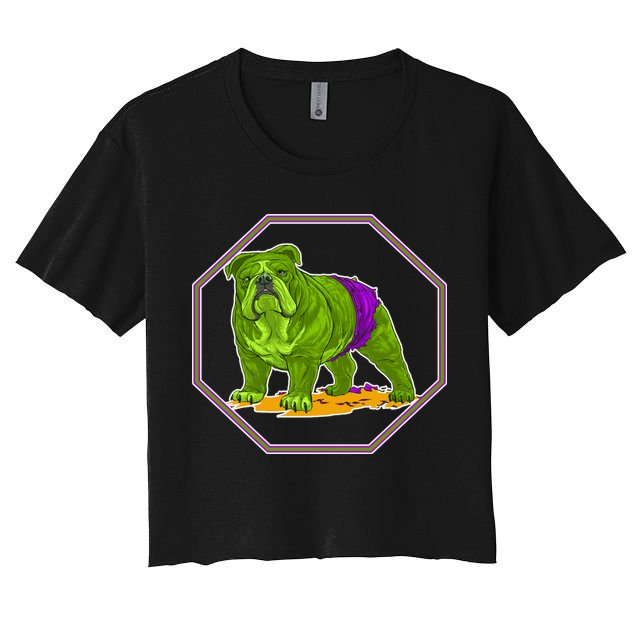 Hulk Green Dog Crop Top