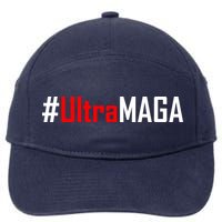 Hashtag Ultra MAGA USA United States Of America 7-Panel Snapback Hat