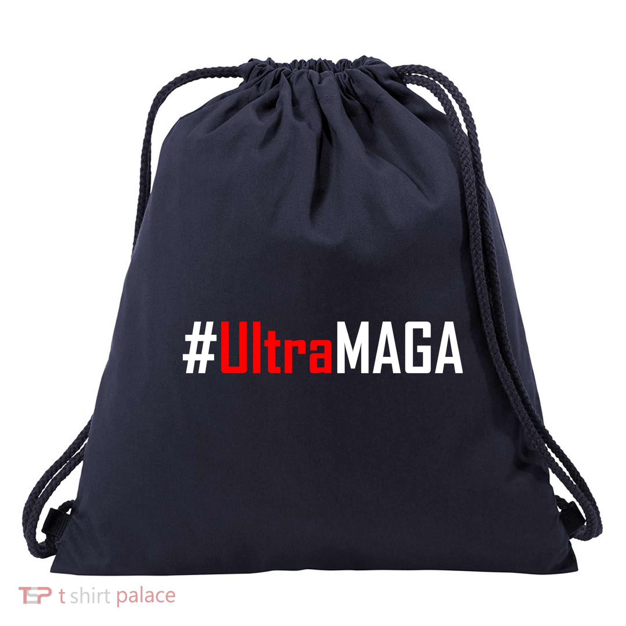 Hashtag Ultra MAGA USA United States Of America Drawstring Bag