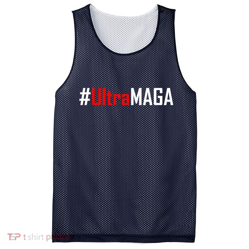 Hashtag Ultra MAGA USA United States Of America Mesh Reversible Basketball Jersey Tank