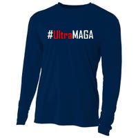 Hashtag Ultra MAGA USA United States Of America Cooling Performance Long Sleeve Crew