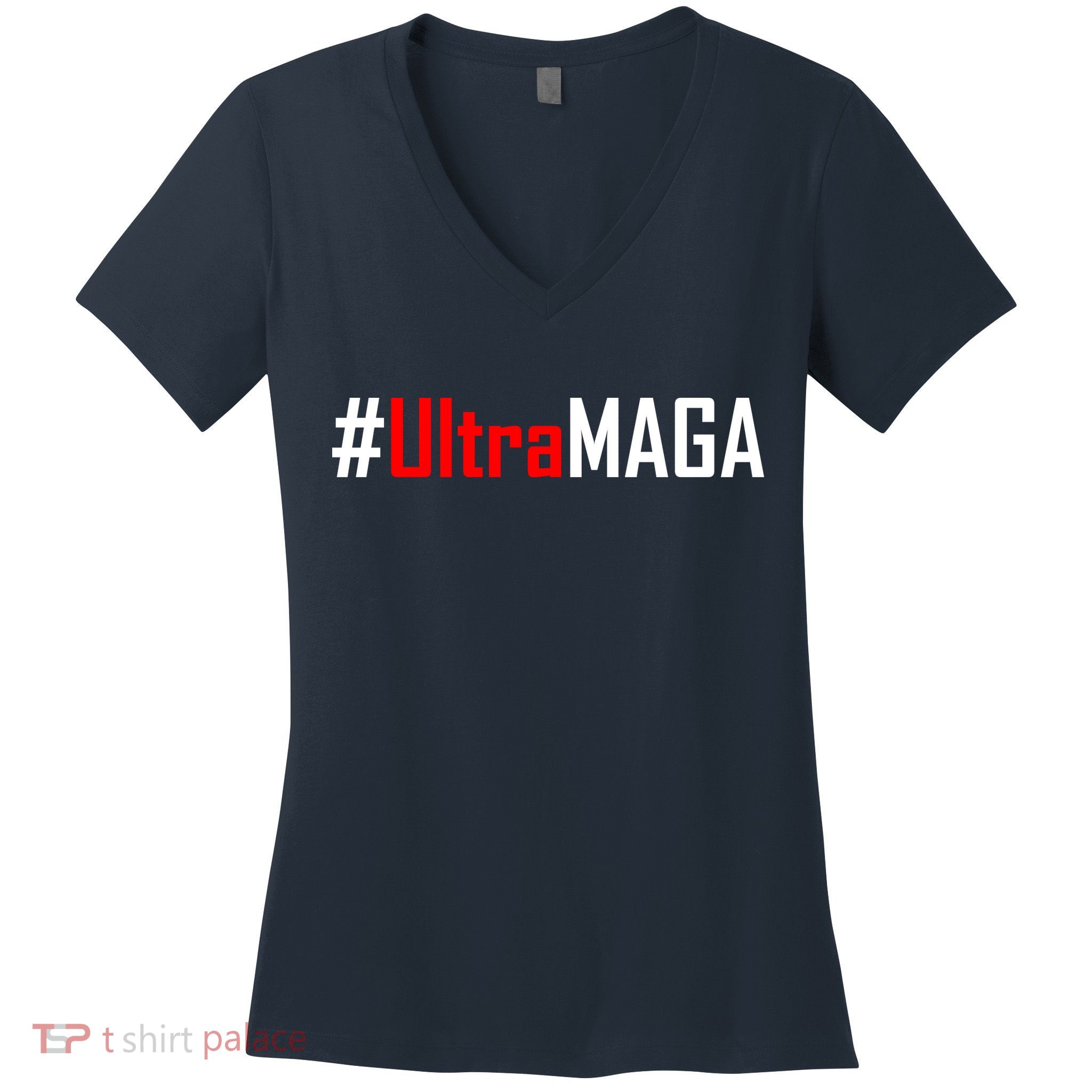 Hashtag Ultra MAGA USA United States Of America Women's V-Neck T-Shirt