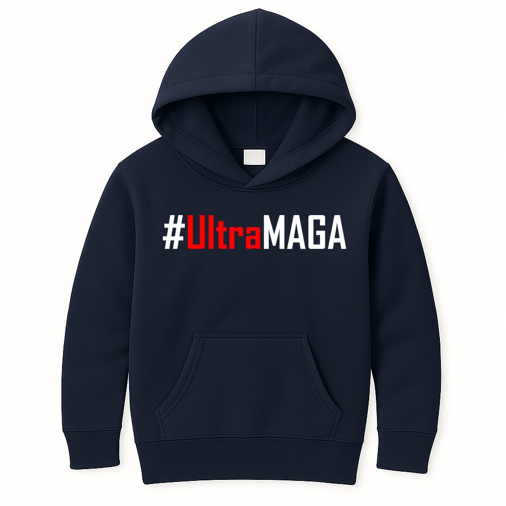 Hashtag Ultra MAGA USA United States Of America Kids Hoodie