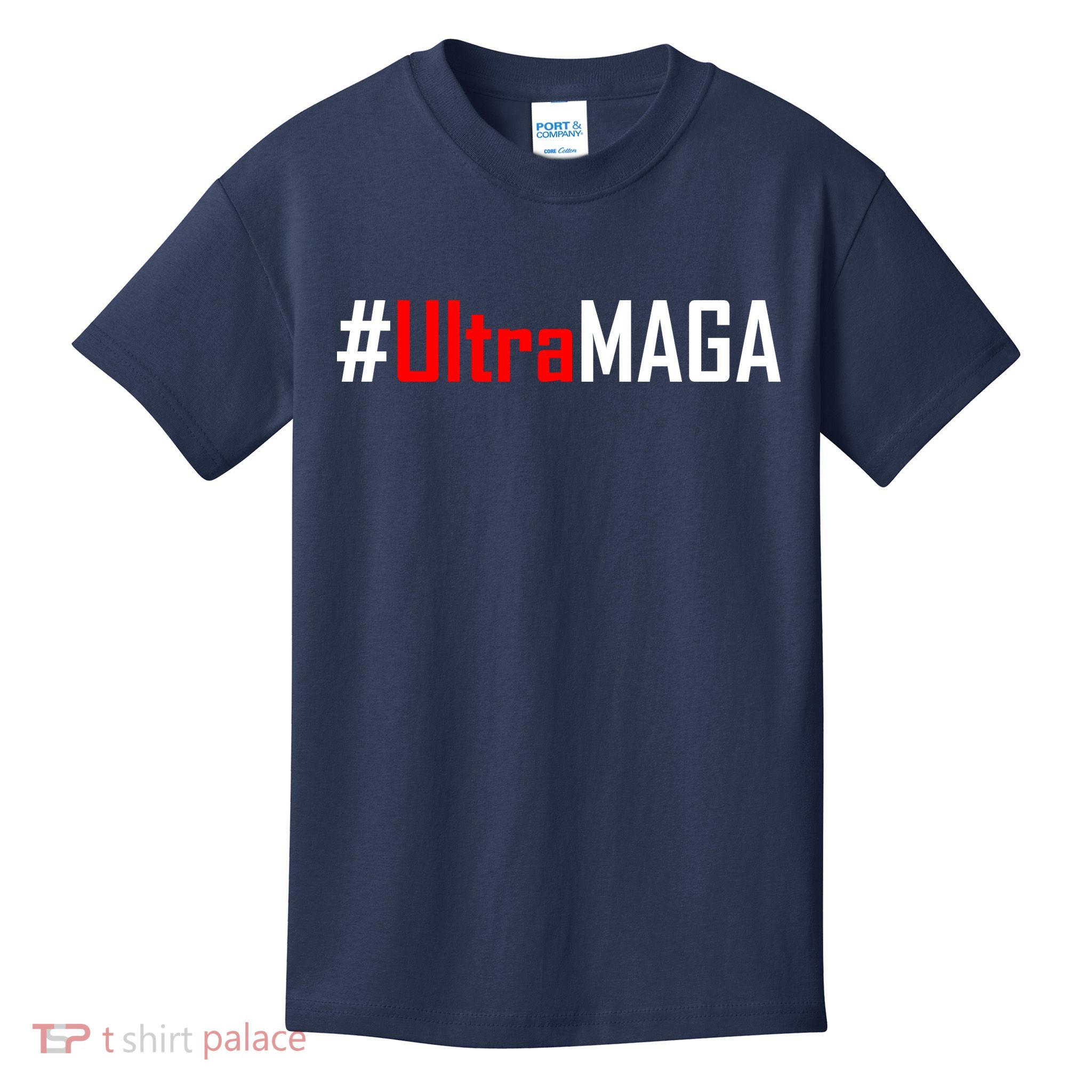 Hashtag Ultra MAGA USA United States Of America Kids T-Shirt