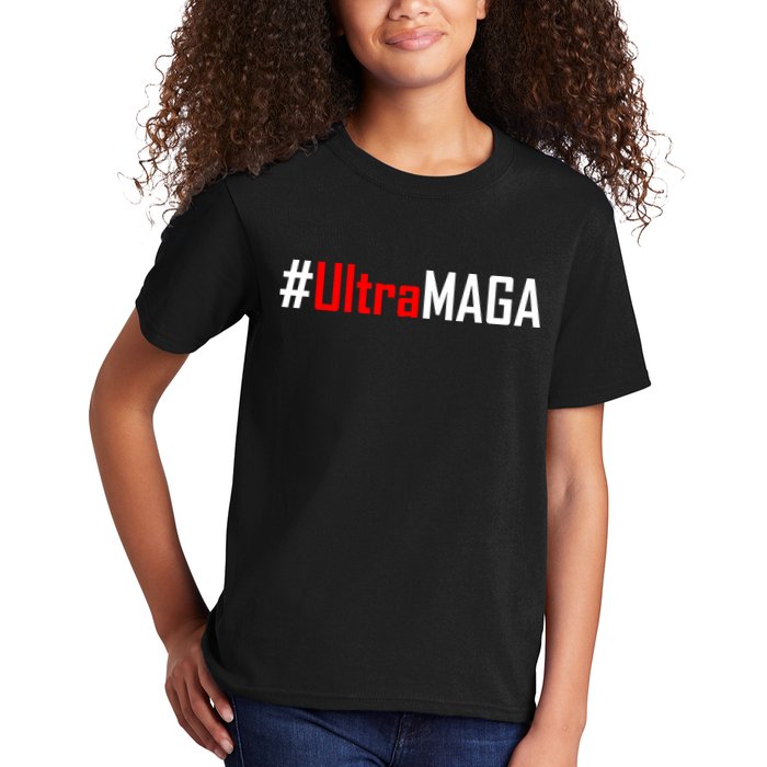 Hashtag Ultra MAGA USA United States Of America Kids T-Shirt