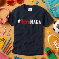 Hashtag Ultra MAGA USA United States Of America Kids T-Shirt