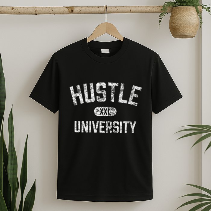 Hustle University Motivational Design For Hustlers T-Shirt