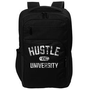 Hustle University Motivational Design For Hustlers Impact Tech Backpack