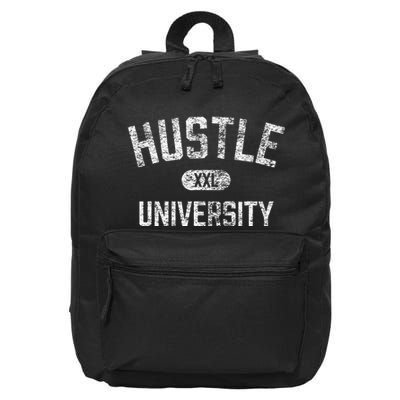 Hustle University Motivational Design For Hustlers 16 in Basic Backpack