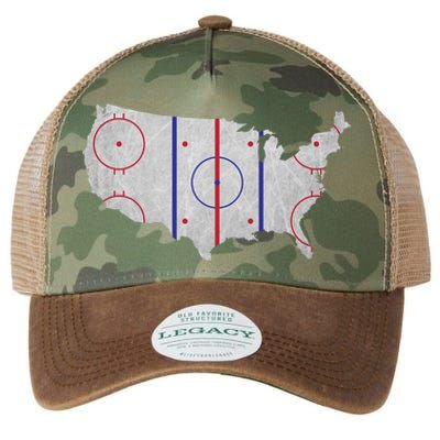 Hockey USA Map Legacy Tie Dye Trucker Hat