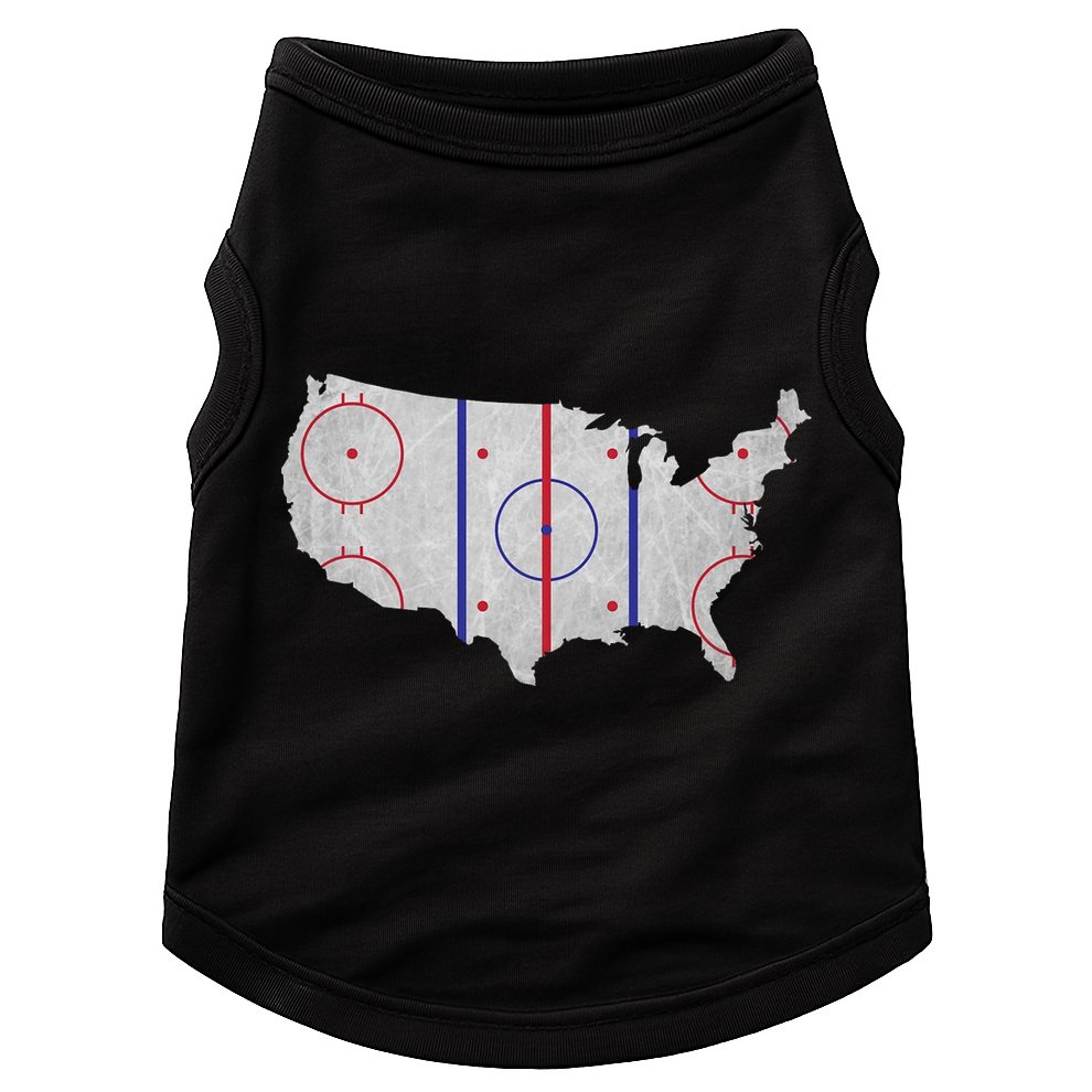Hockey USA Map Doggie Tank
